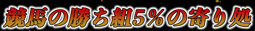 競馬百傑遊宴＿勝ち組５％